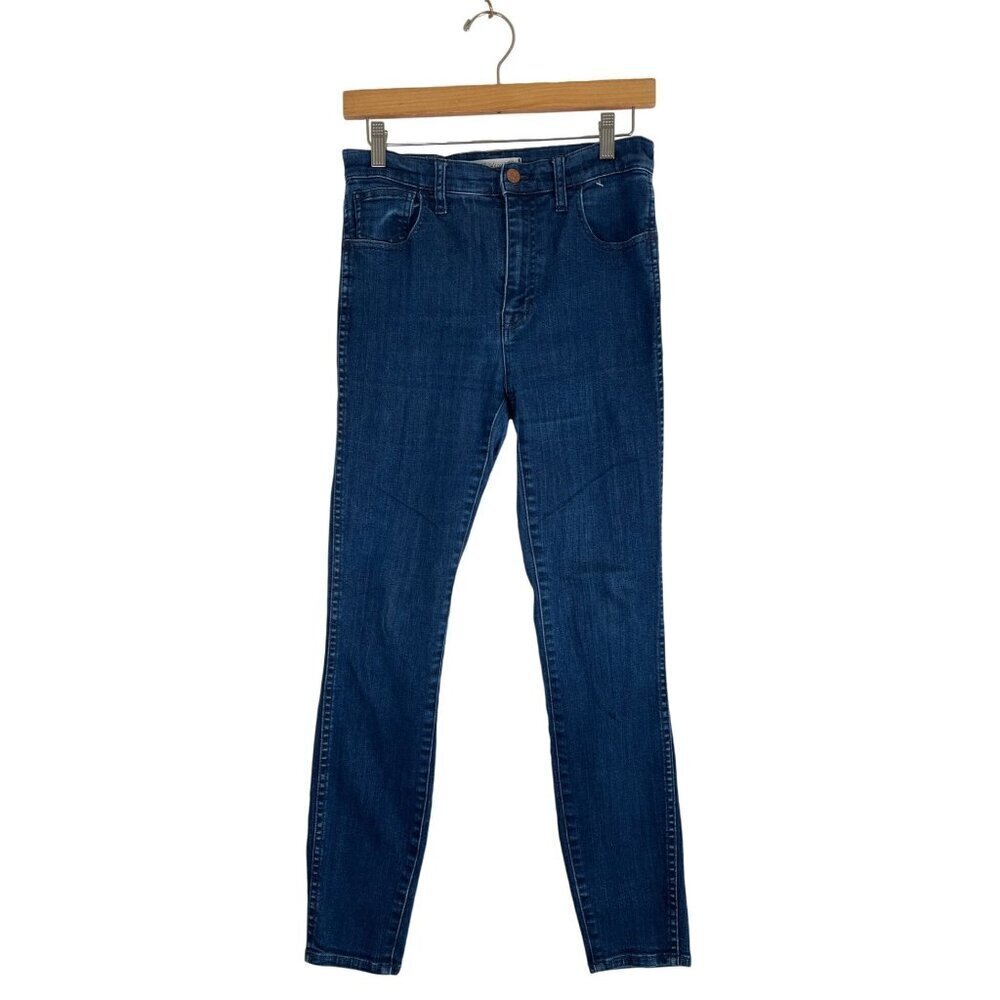 MADEWELL Size 28 Denim 10" High Riser Skinny Skinny Dark Wash Jeans Lydia E5295